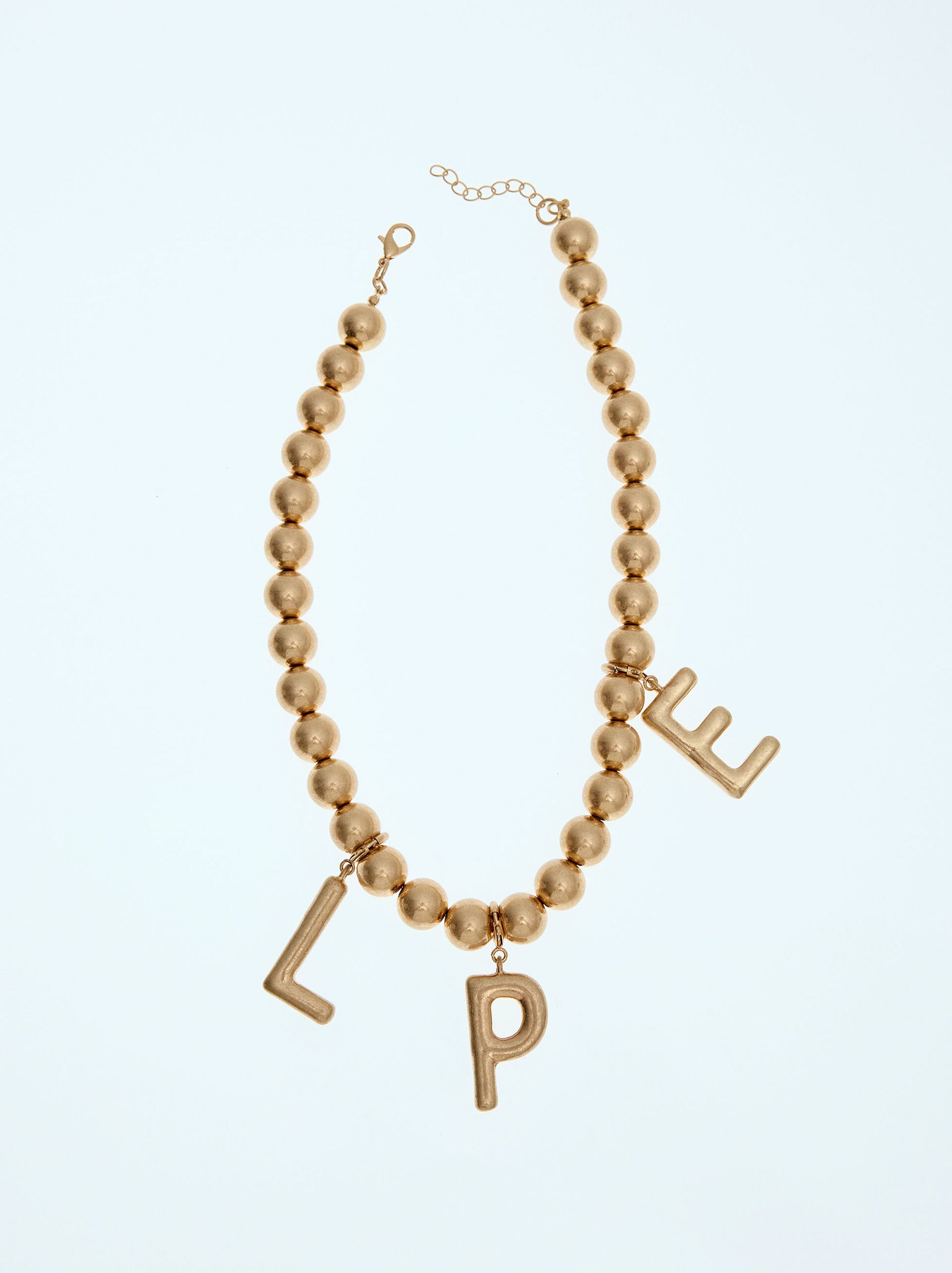 Short necklace with beads image number 0.0