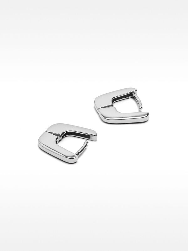 Short hoop earrings - 925 sterling silver