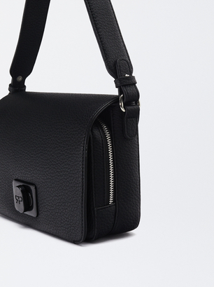 Personalized Shoulder Bag, Black, hi-res