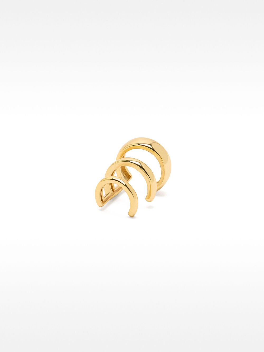 Multi-hoop effect earcuff – 925 sterling silver
