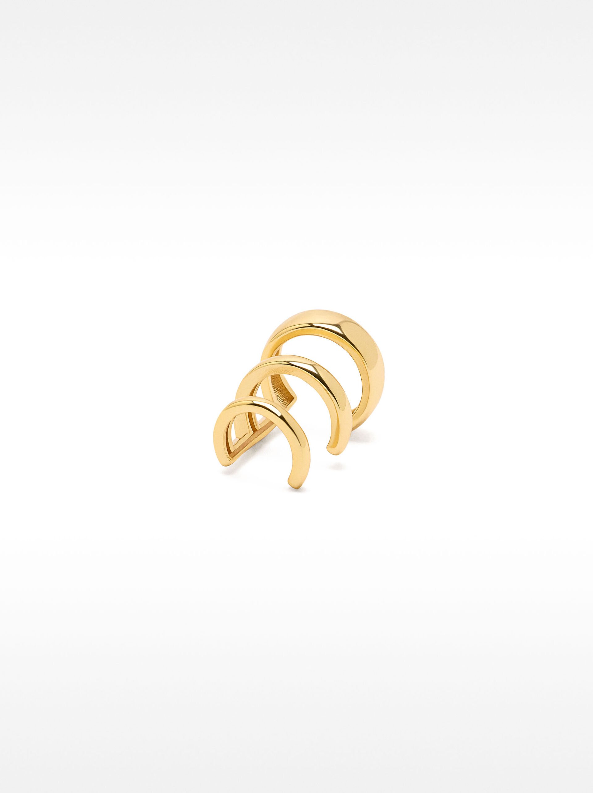Ear cuff amb efecte multi-creoles – plata de llei 925 image number 0.0