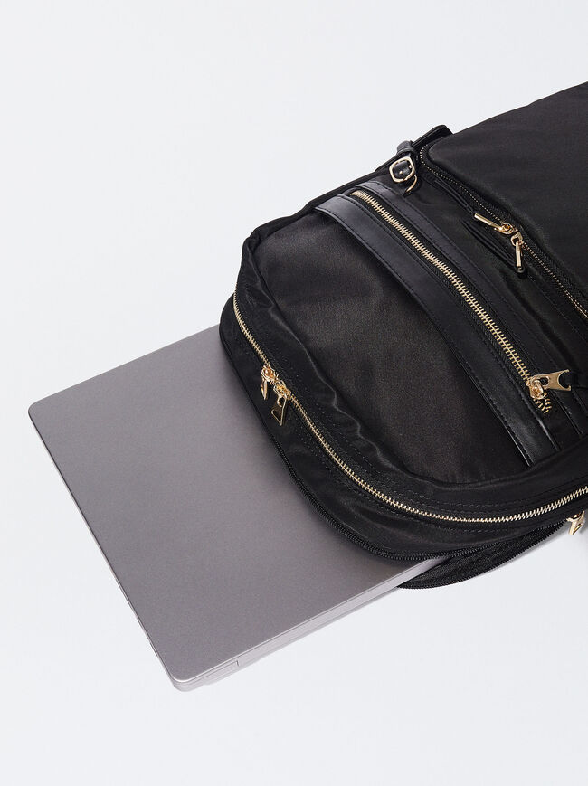 Nylon Backpack For 15” Laptop image number 4.0