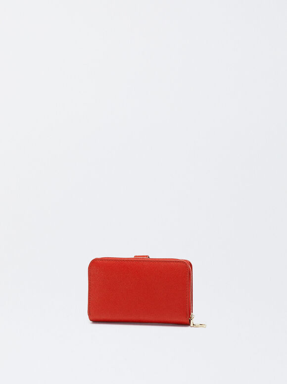 Schlichtes Portemonnaie, Rot, hi-res