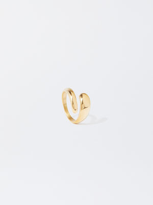 Golden Stainless Steel Ring image number 2.0