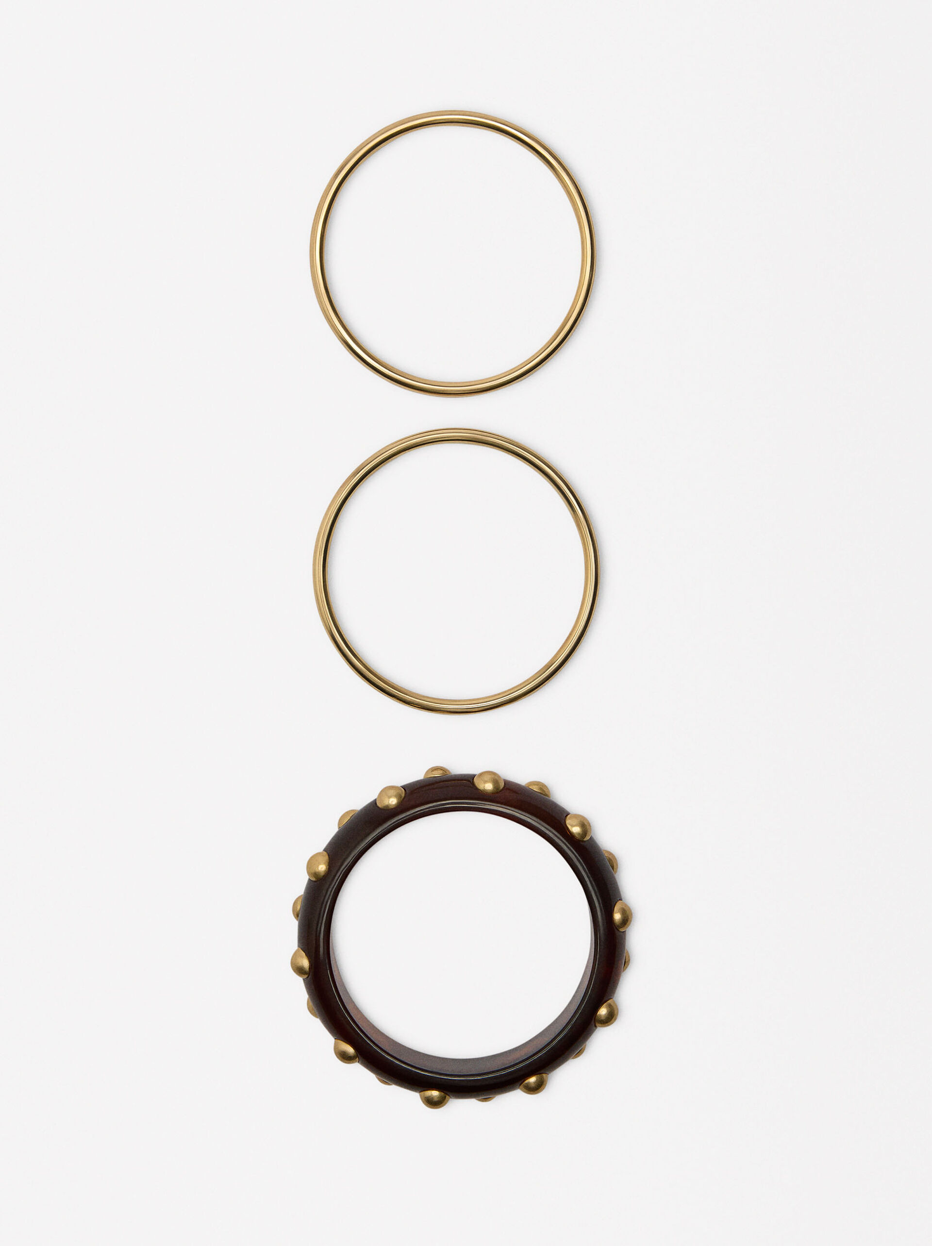 Set de pulseras efecto piedra image number 2.0