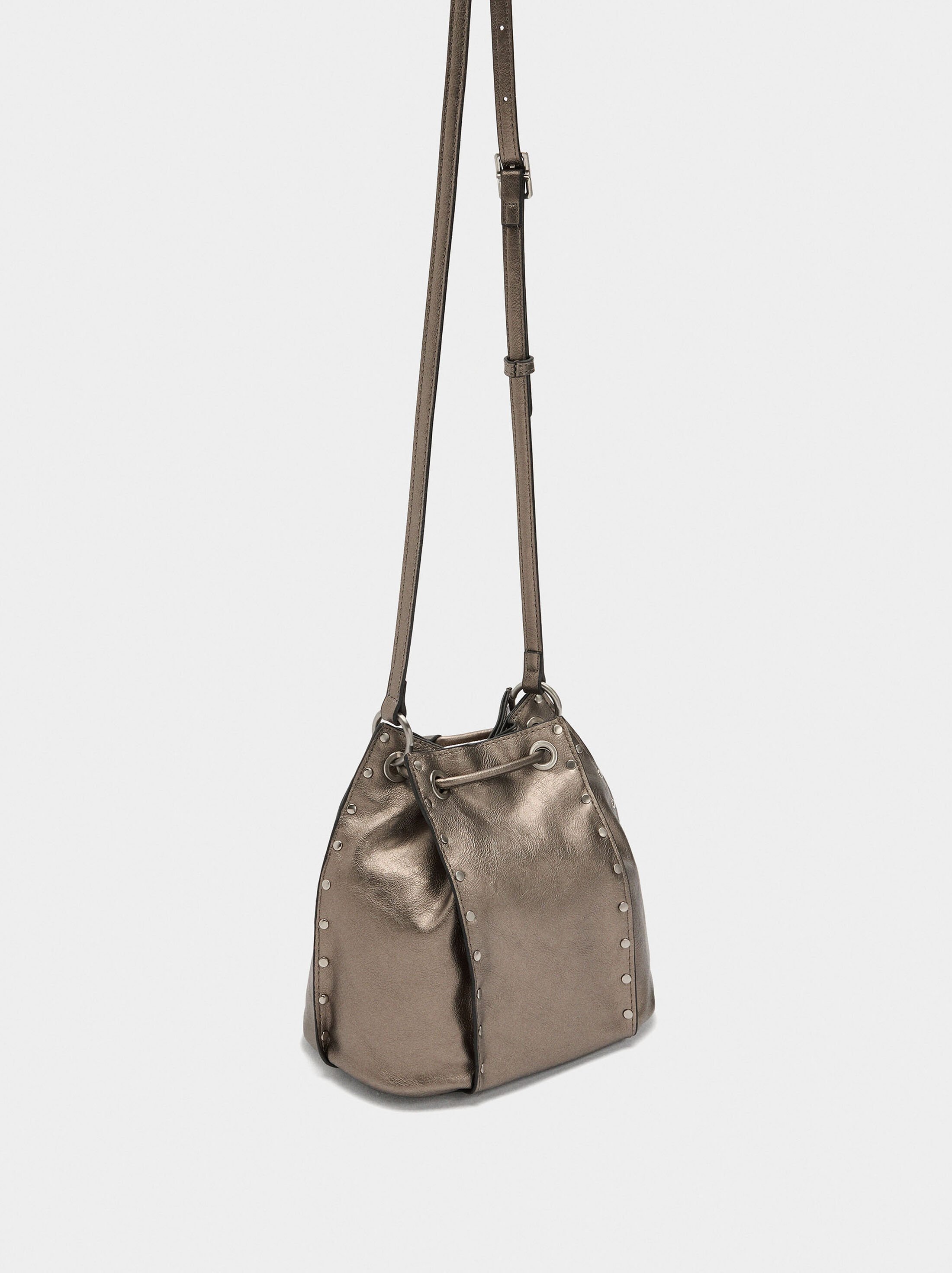 Bucket bag with studs image number 3.0
