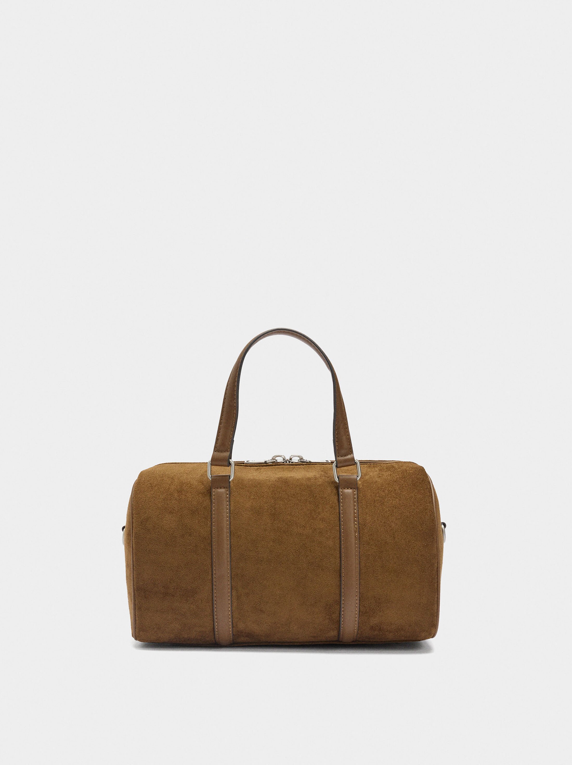 Bowling bag with suede effect image number 0.0