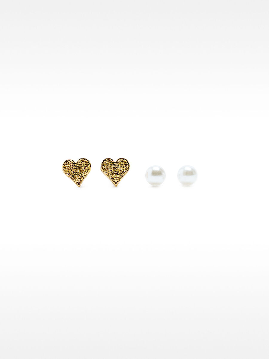 Set de boucles d'oreilles cœur