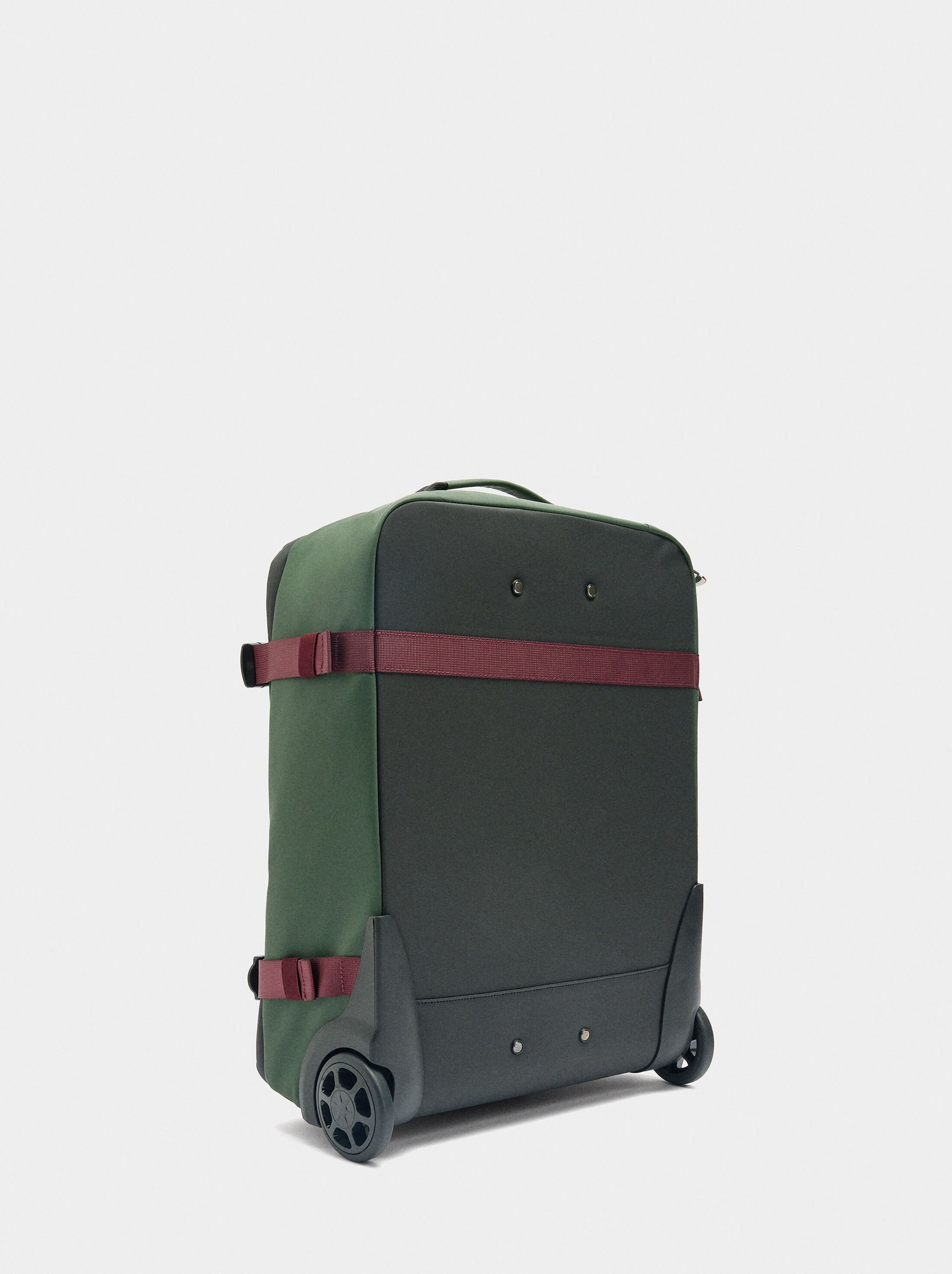 Travel suitcase with soft texture image number 2.0