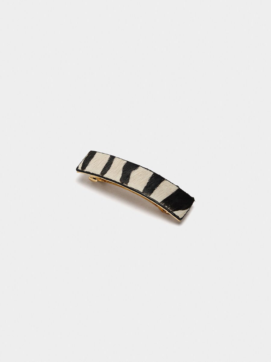 French clip with leather