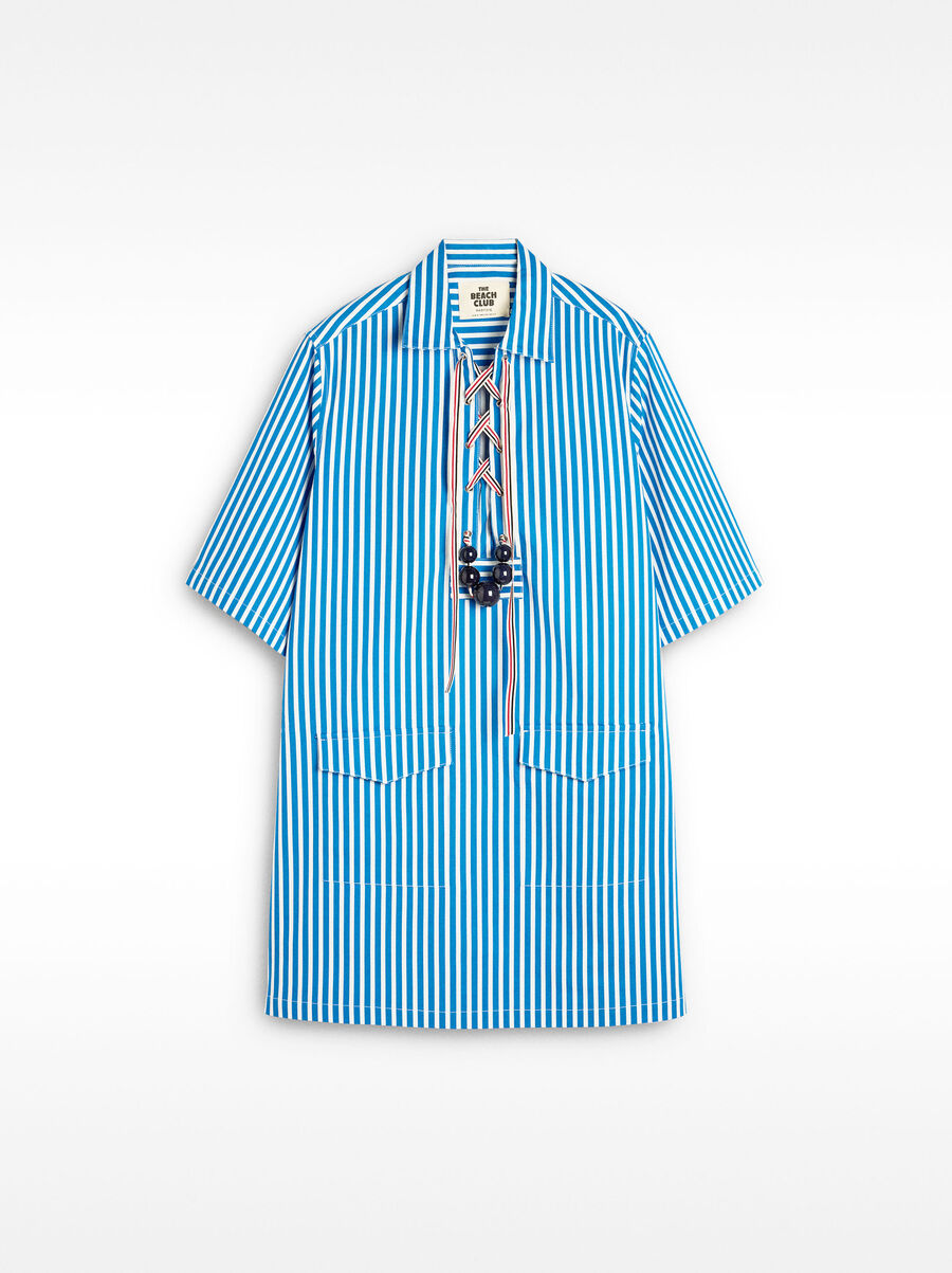 Striped shirtdress 100% cotton