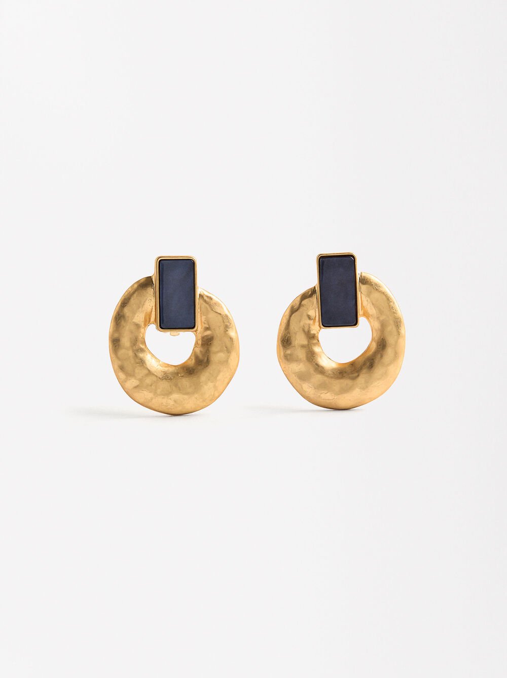Irregular hoop earrings