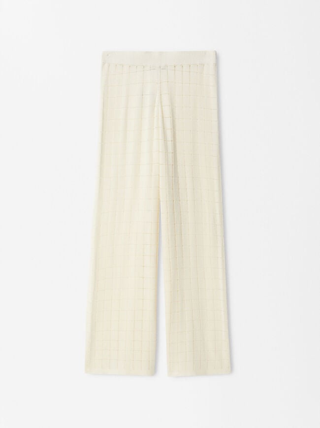 Pointelle Knit Trousers image number 5.0
