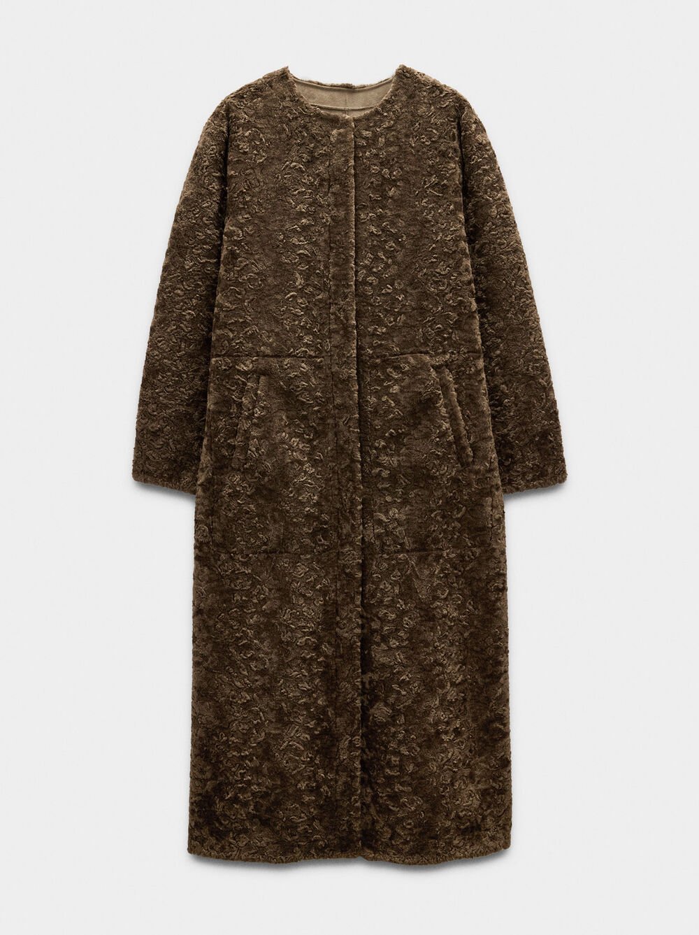 Long jacket with texture