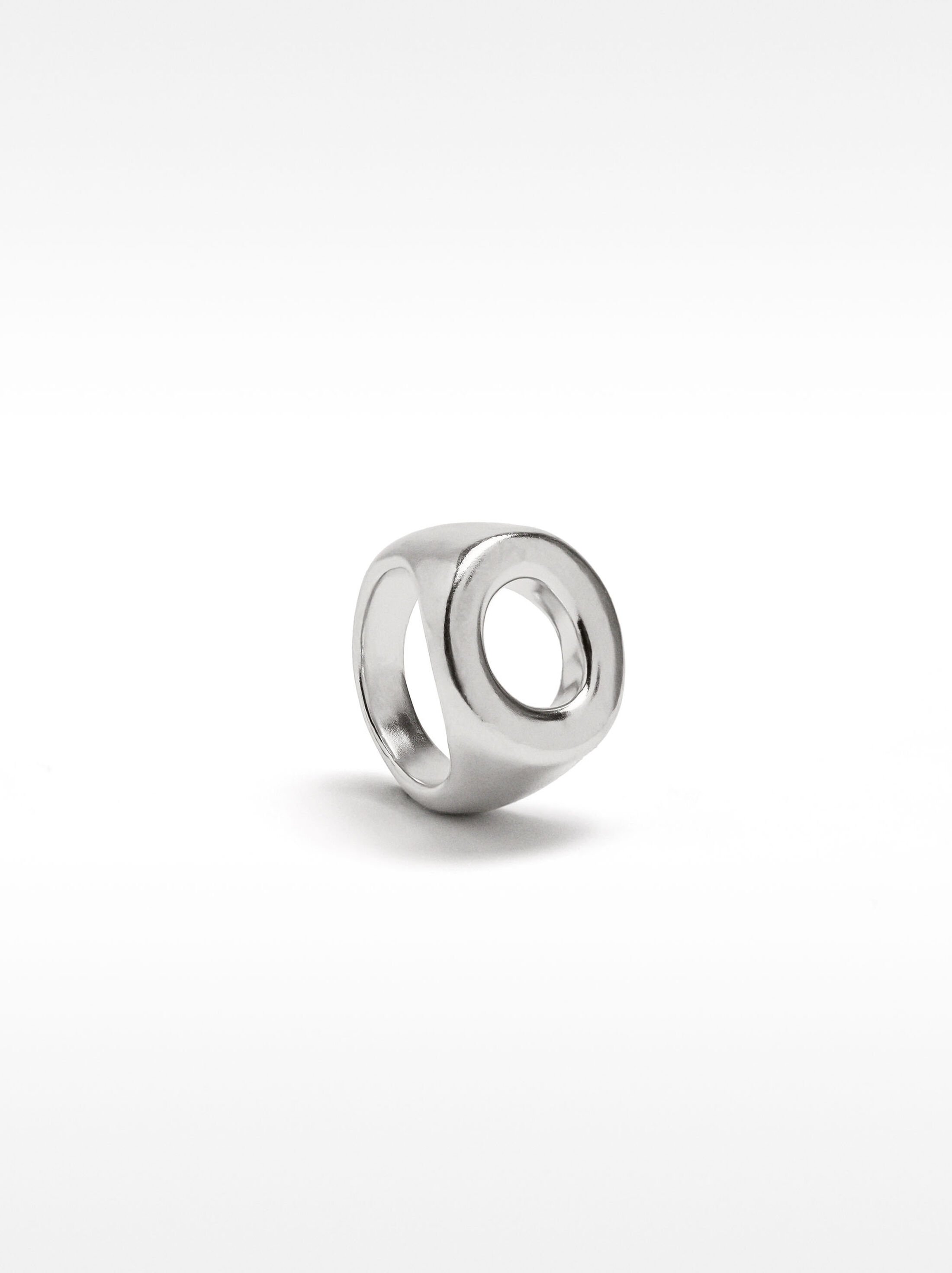 Anillo redondo de aro - plata de ley 925 image number 1.0