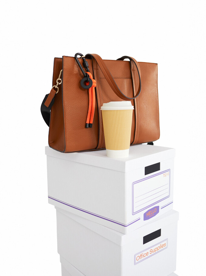 Briefcase For 13” Laptop, Camel, hi-res