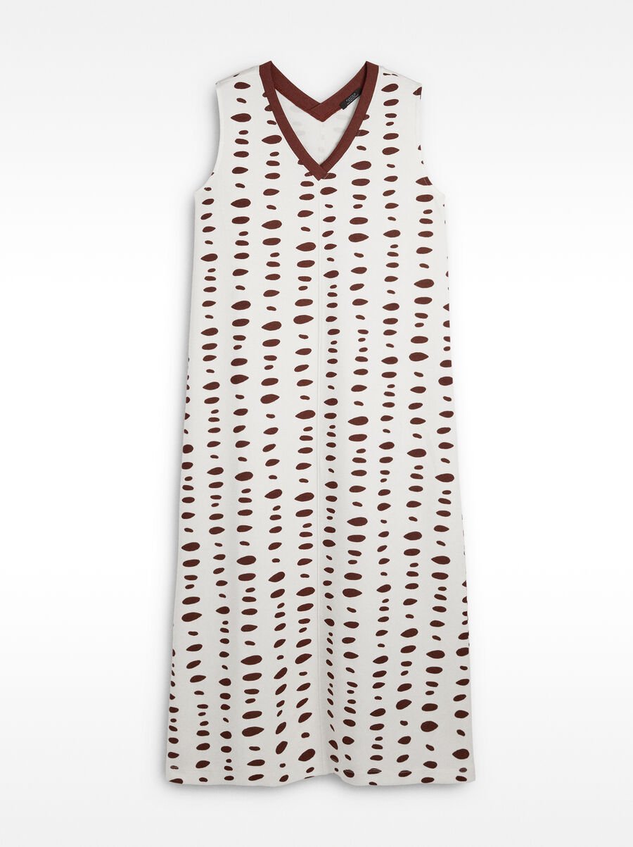 Midi dress with printed pattern
