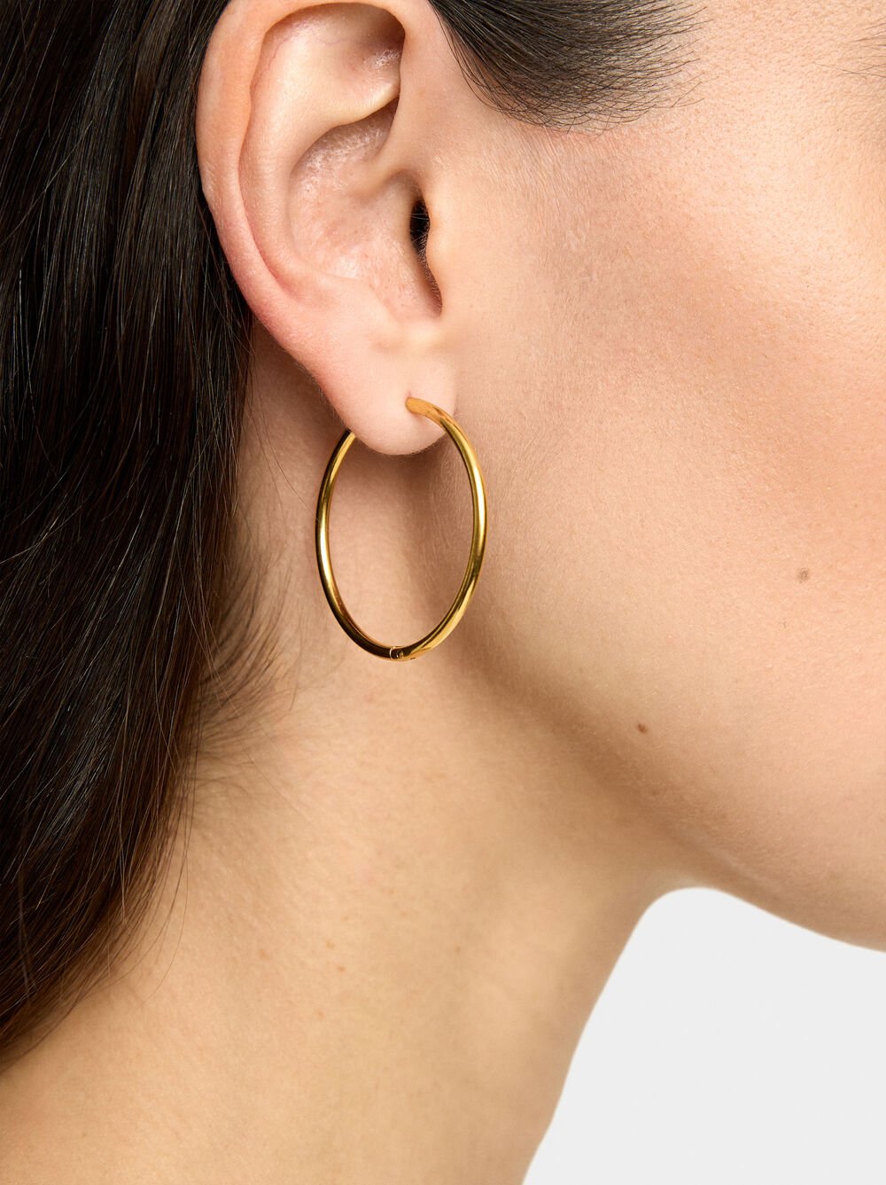 Glatte Creolen – Edelstahl