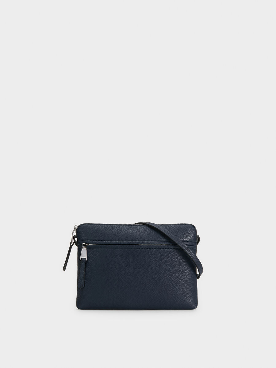 Borsa a tracolla con tasca esterna