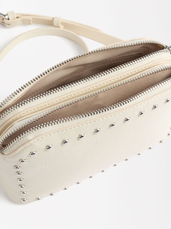 Crossbody bag with studs