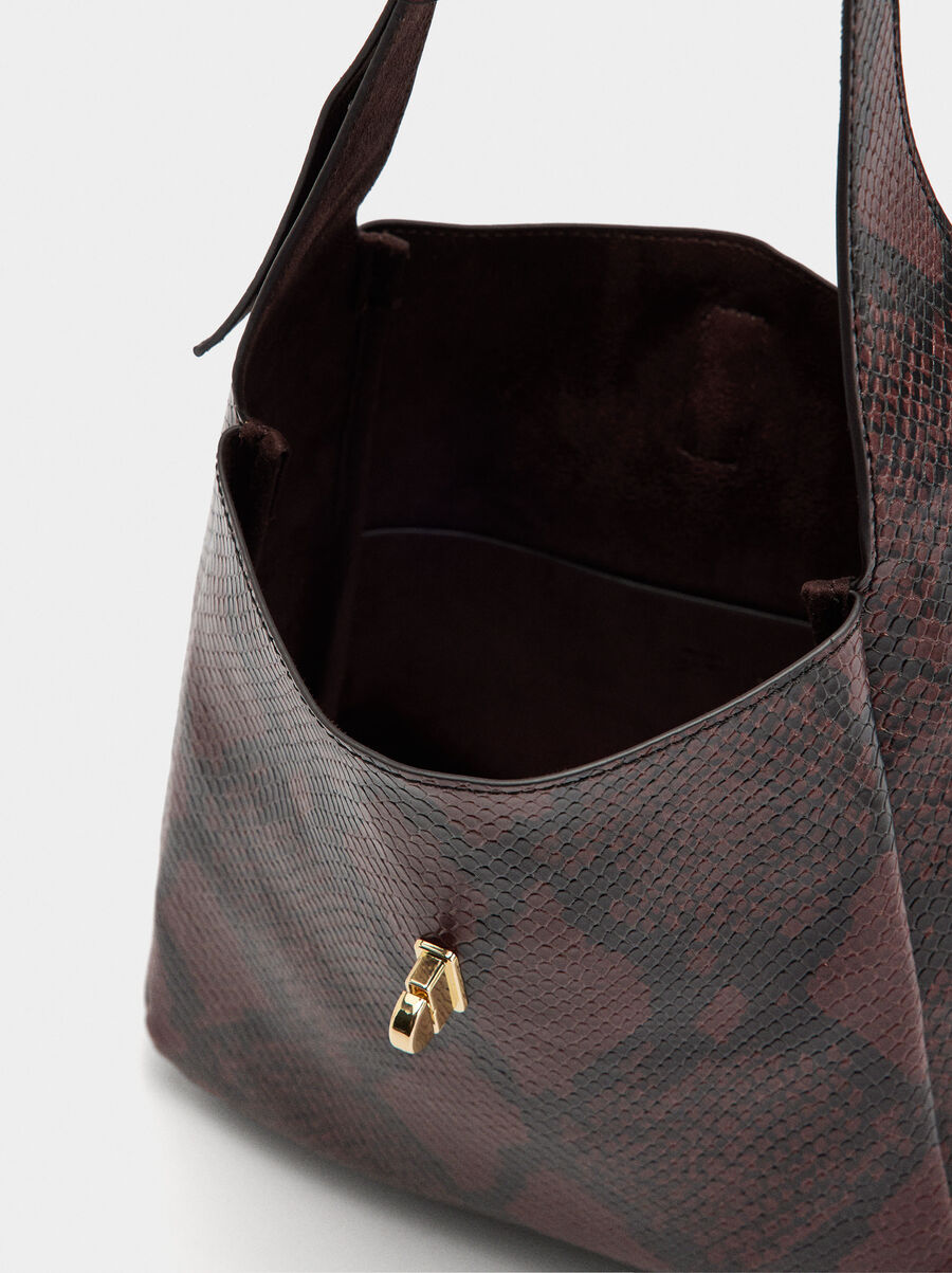 Shoulder bag printed animal