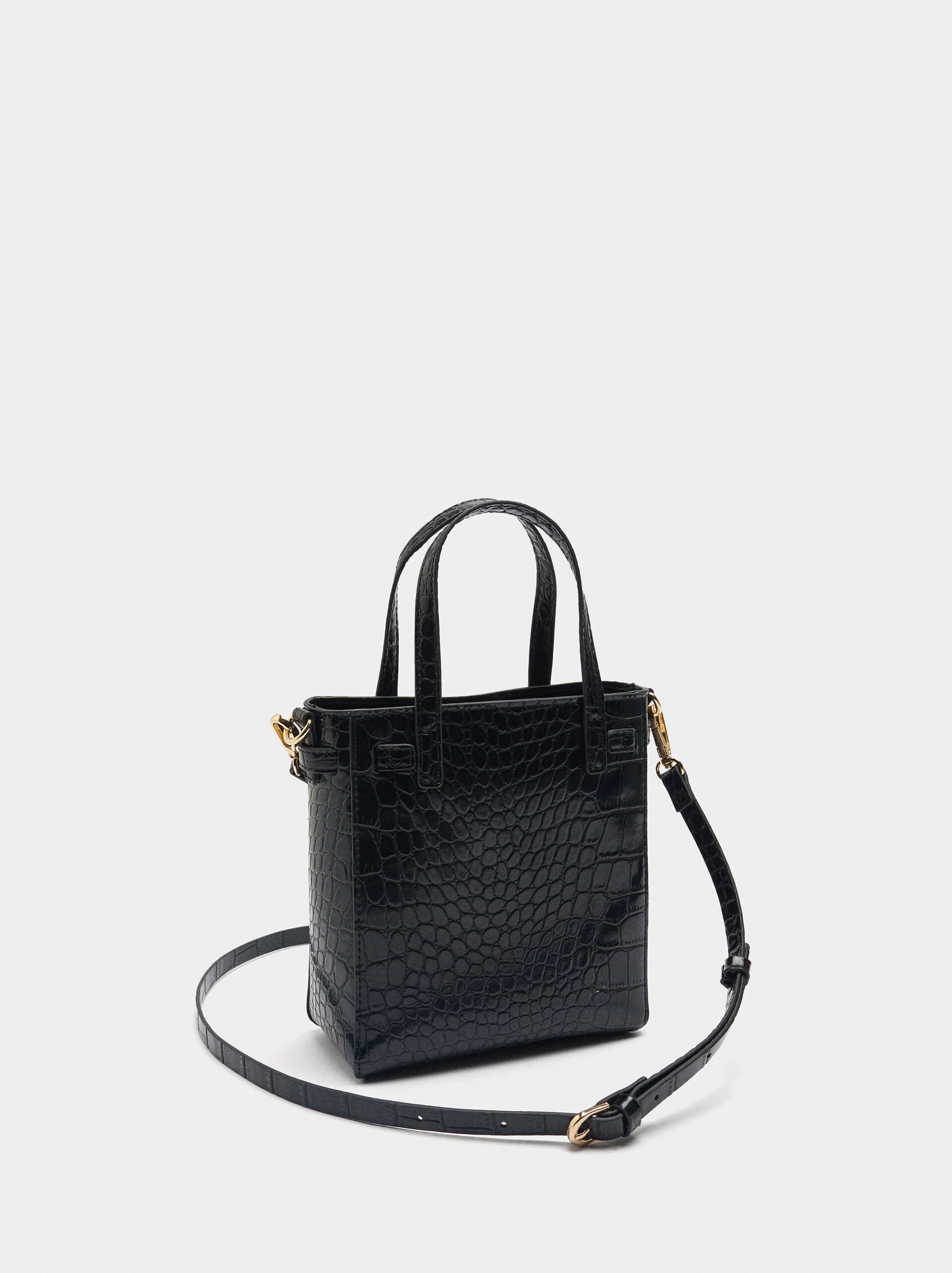 Handbag with animal engraving image number 2.0