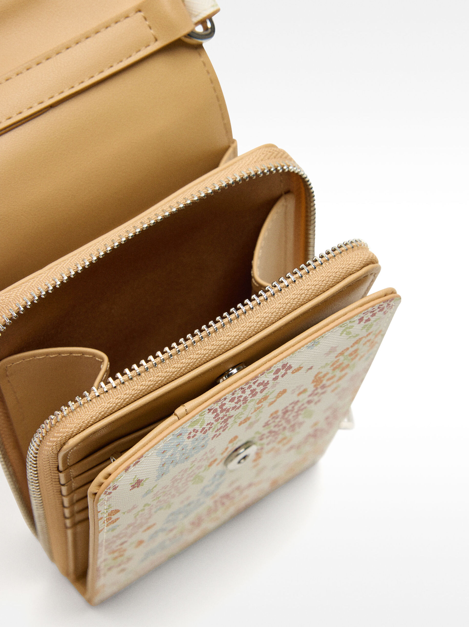 Handytasche mit floralem Muster image number 4.0