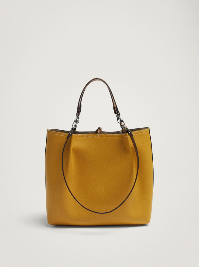 Tote Bag With Removable Interior, Yellow, hi-res