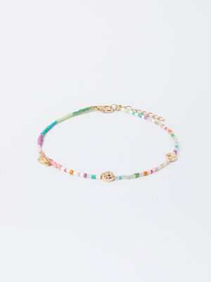 Bracelet De Cheville Multicolore Perles Fantaisie image number 0.0