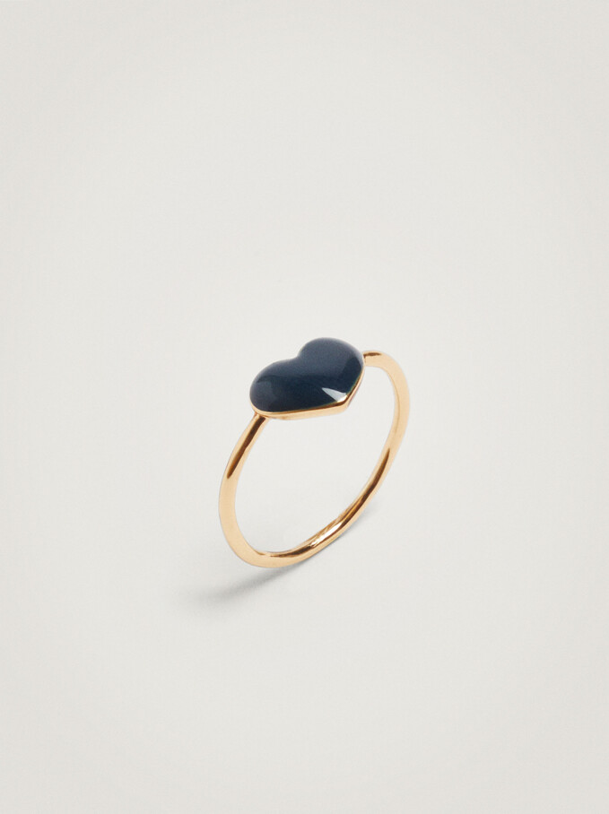 Pinky Finger Ring With Heart, , hi-res