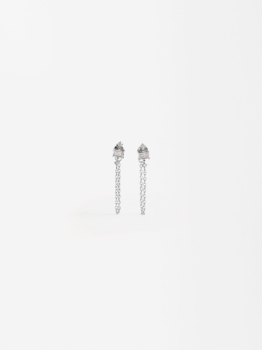 Boucles d'oreilles avec zircone - ARGENT STERLING 925