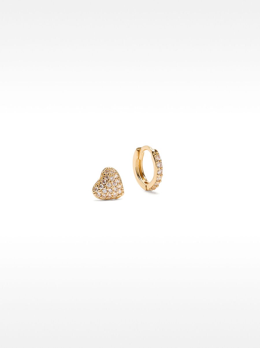 Set of earrings with zirconia