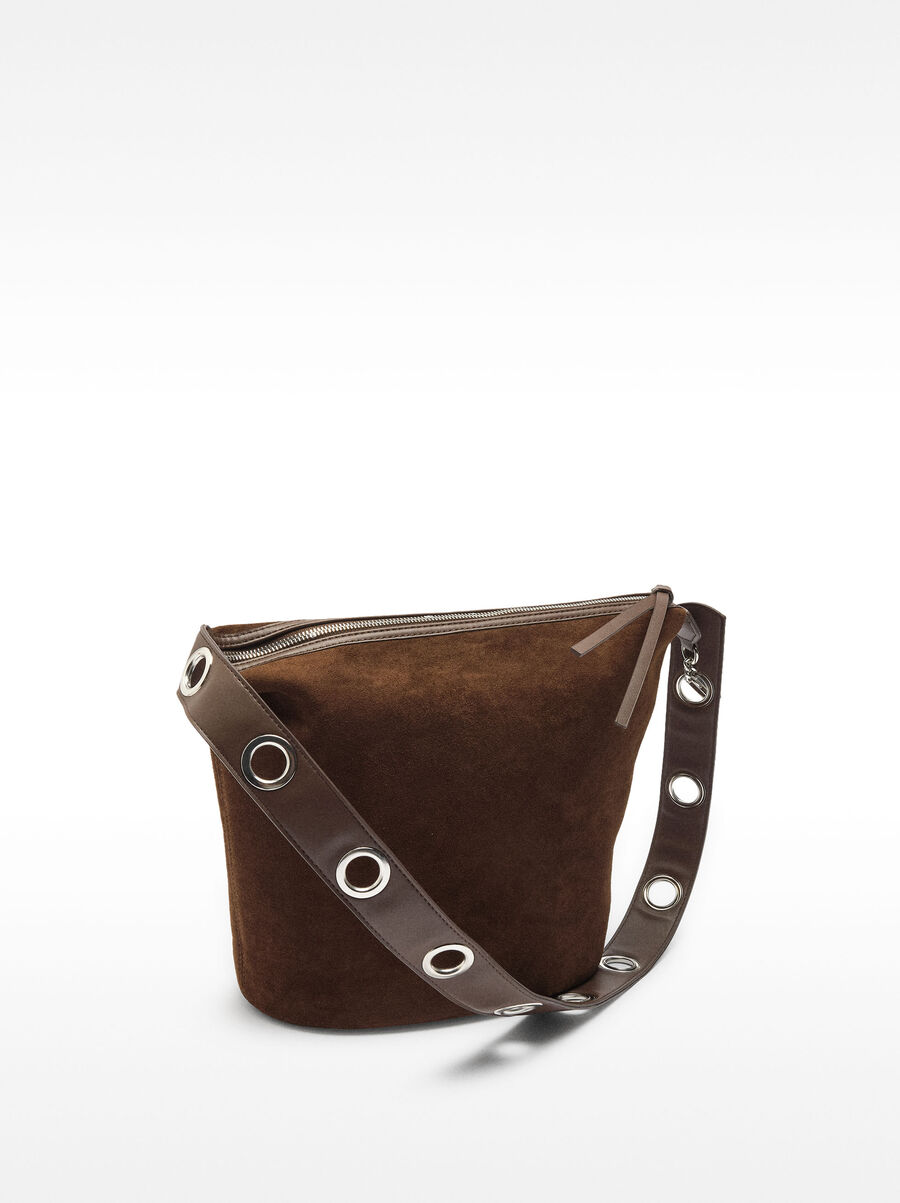 Leather-effect shoulder bag