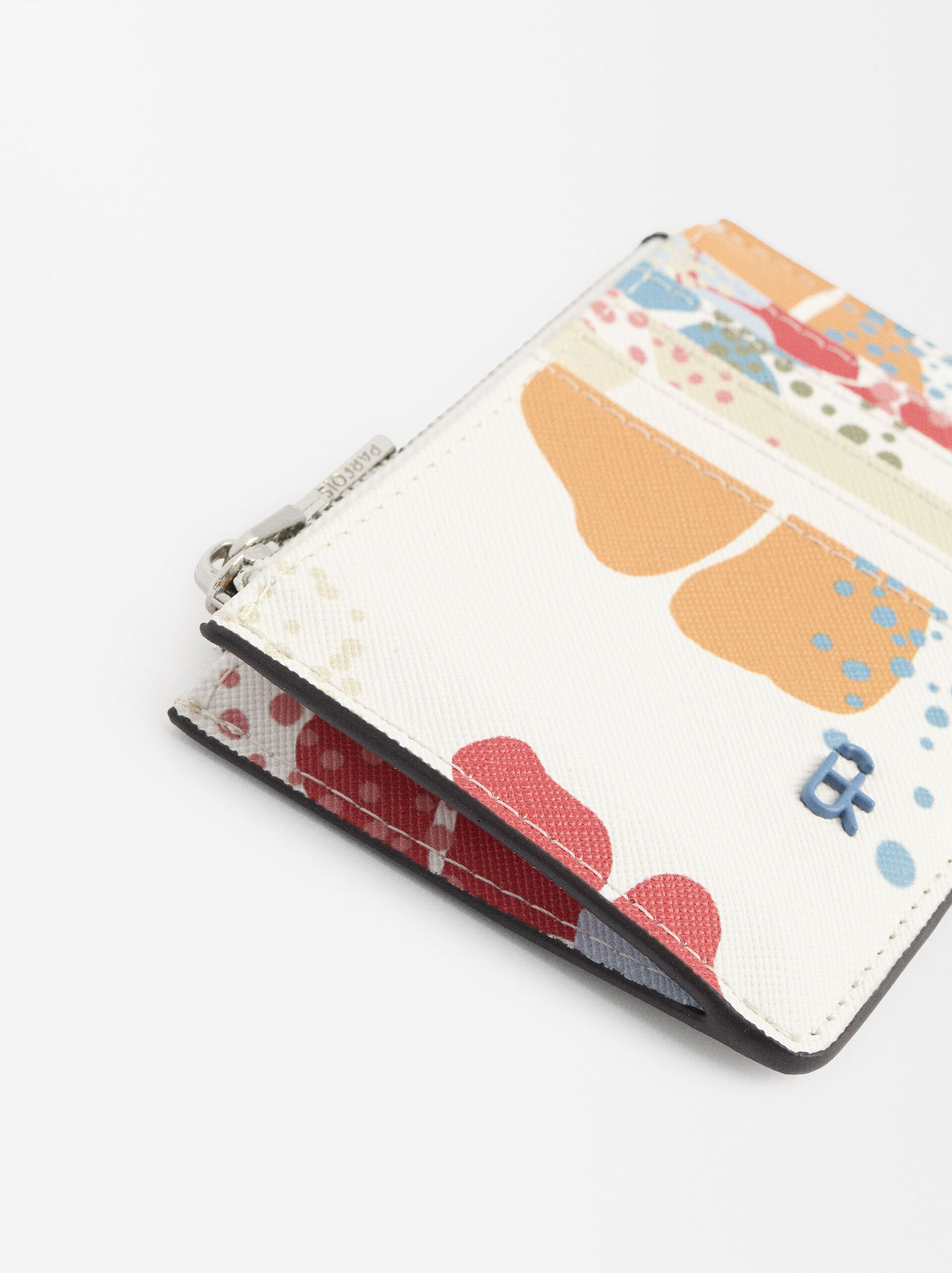 Floral print card holder image number 1.0