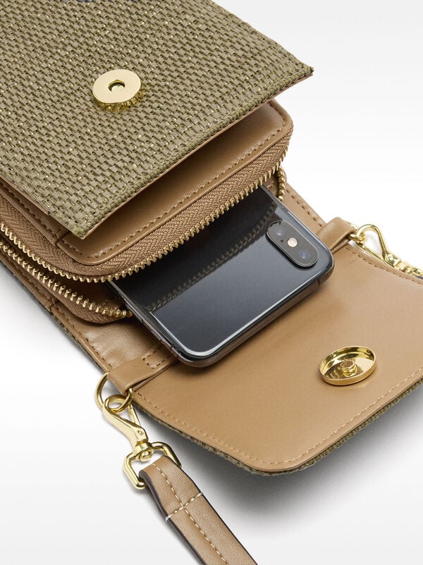 Straw-effect phone case