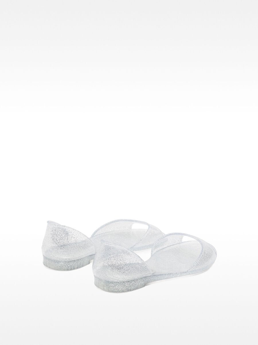 Flat jelly sandals