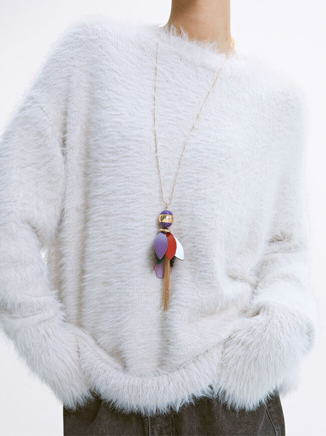 Online Exclusive - Multicoloured Necklace With Resin image number 1.0