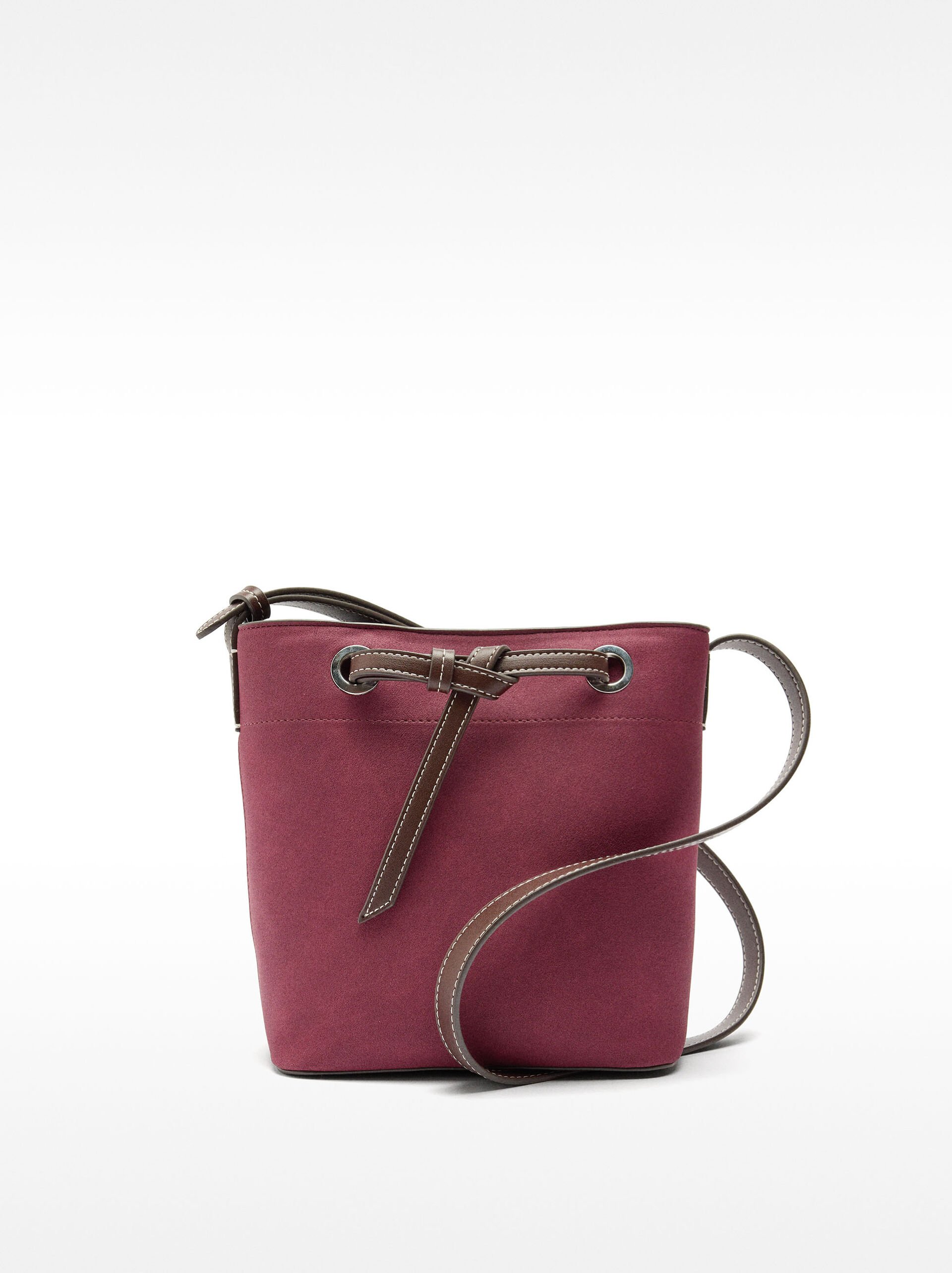 Bucket bag with leather-effect image number 0.0
