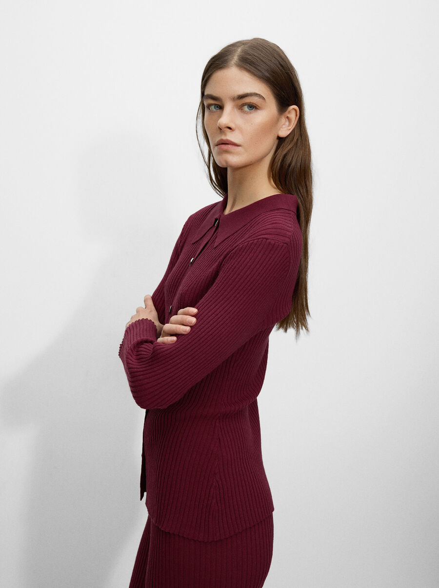 Knit cardigan