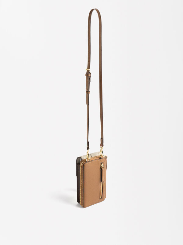 Phone bag with flap closure
