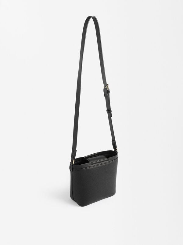 Bucket-style crossbody bag