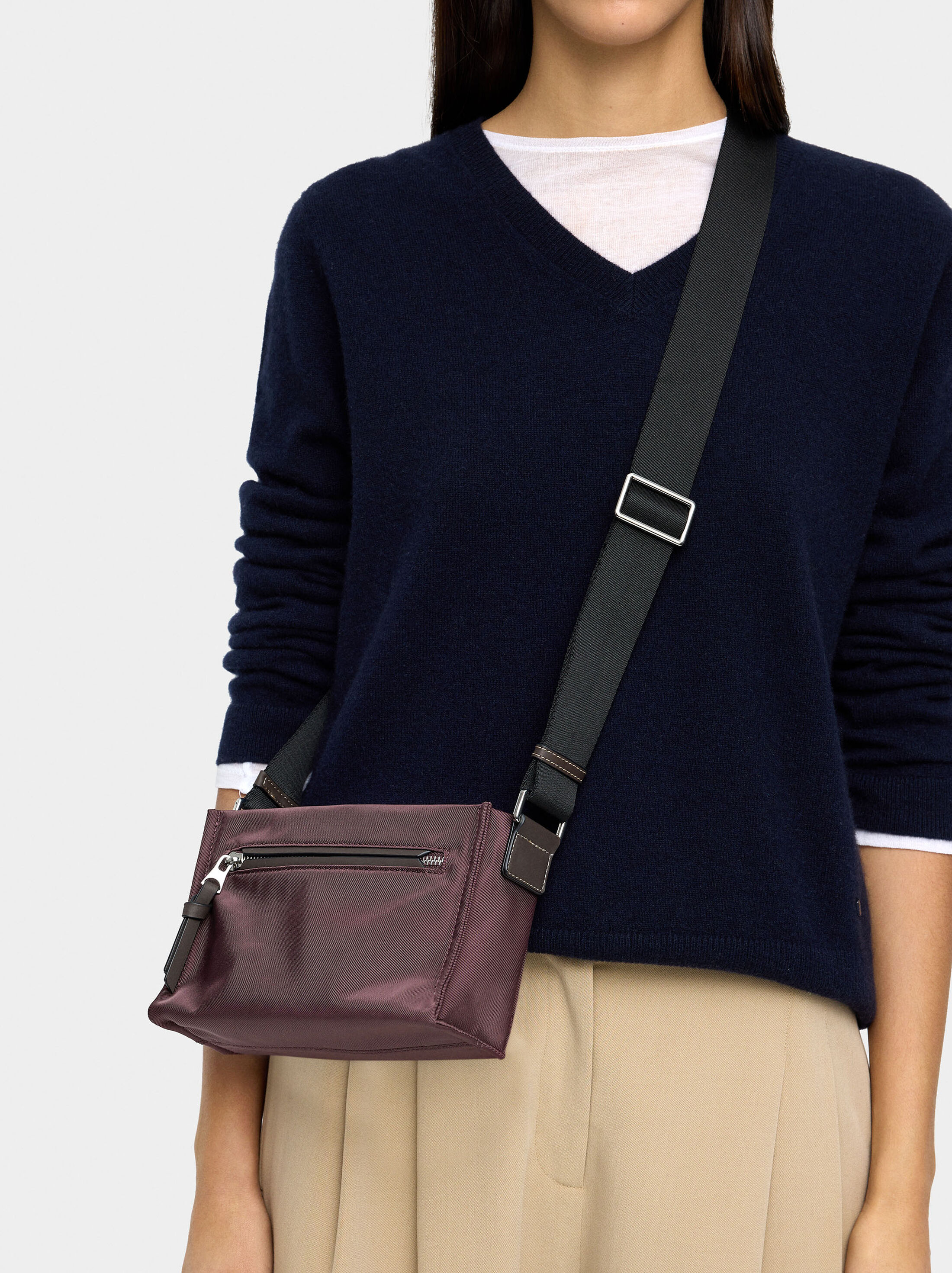 S nylon crossbody bag image number 1.0