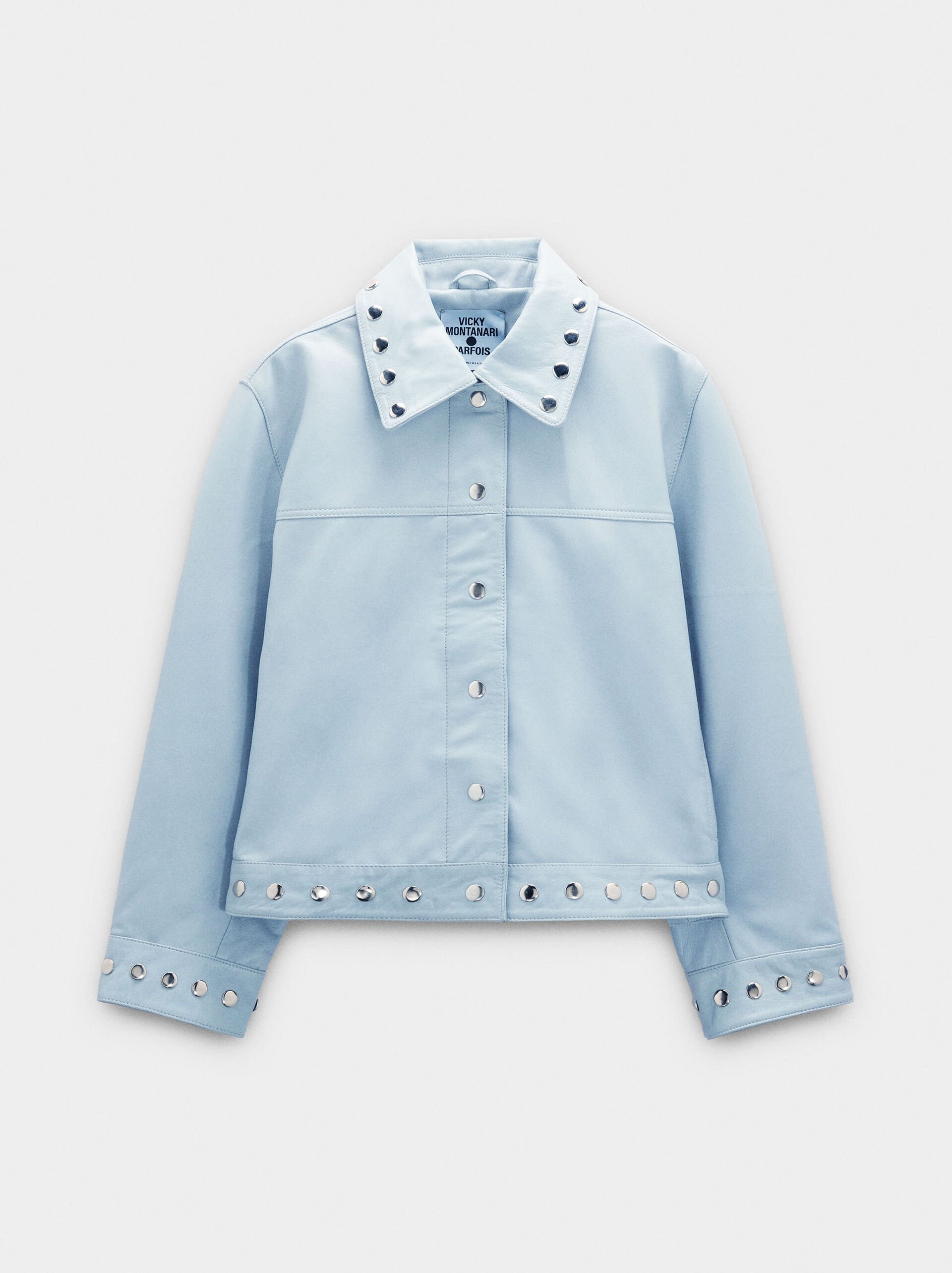 Leather jacket with studs image number 6.0