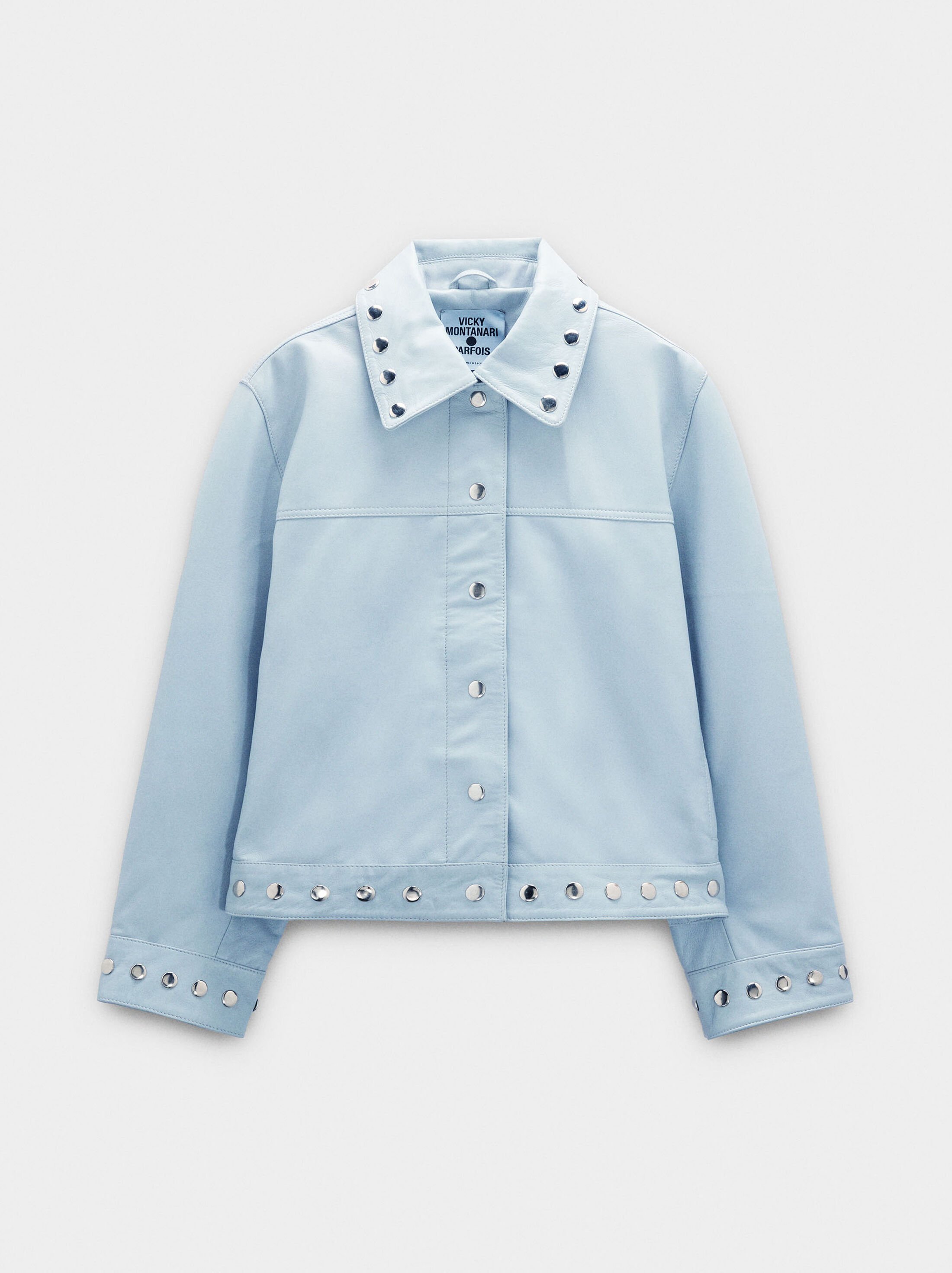 Chaqueta de piel amb tachuelas image number 6.0