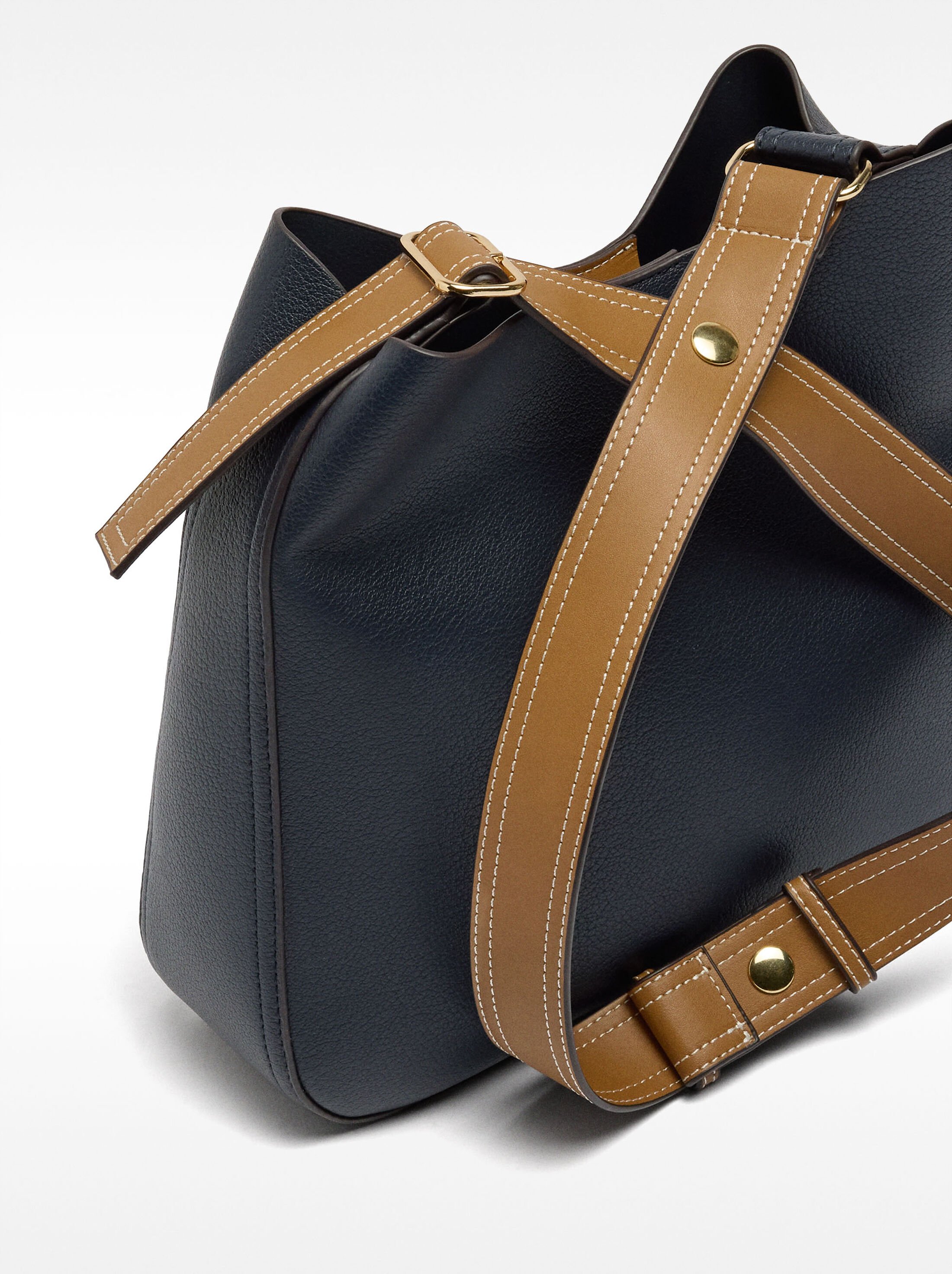 Shoulder bag with texture image number 1.0
