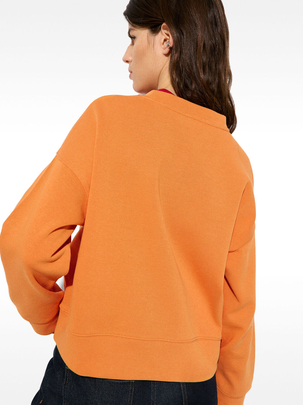 Sweatshirt with cotton