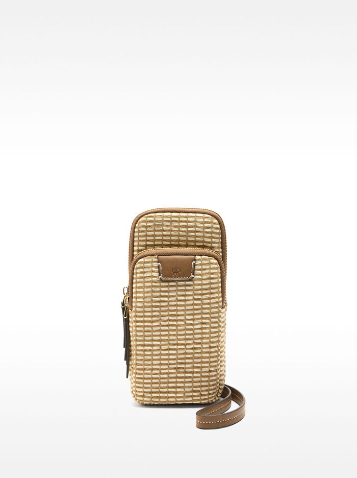 Straw-effect phone case