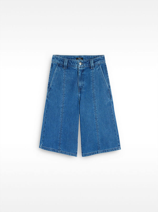 Denim bermuda shorts 100% cotton