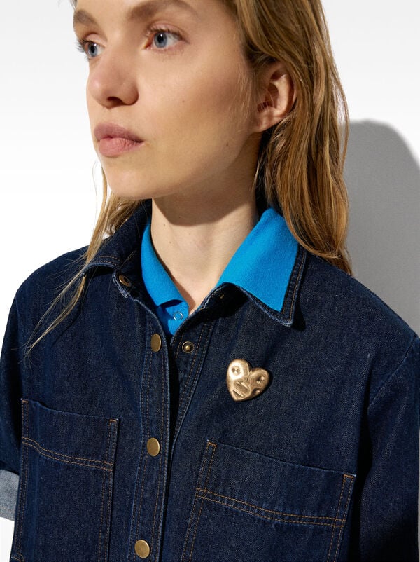 Brooch with heart