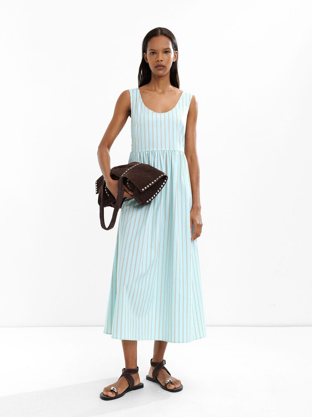 Striped long dress
